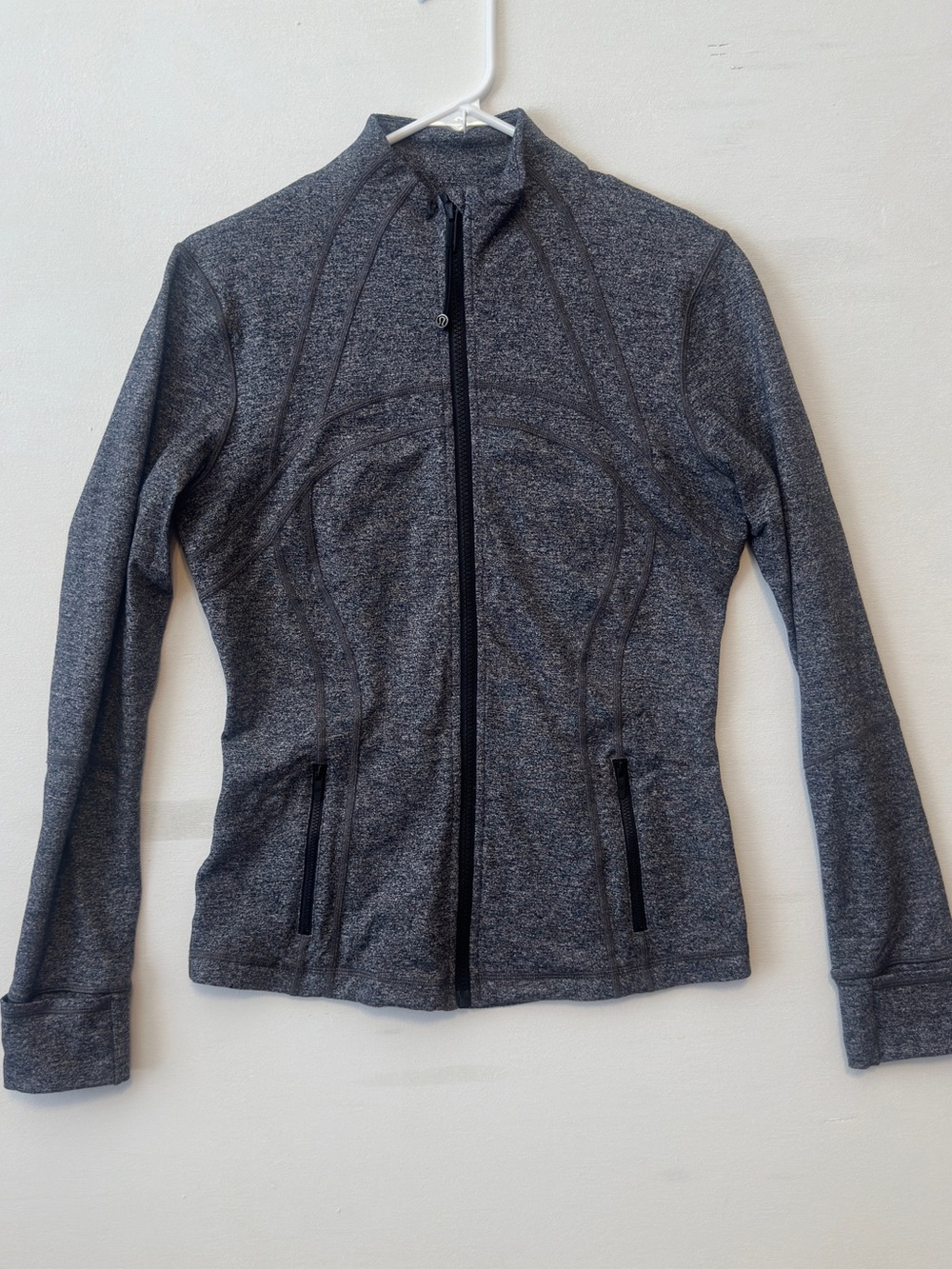 lululemon athletica Heathered Dark Gray Zip-Up Utility Jacket